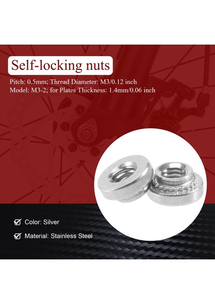 M3 Paslanmaz Çelik Kendi Kendi Kuşkusuz Perçin Somun Bağlayıcı 25 Pcs (Yurt Dışından) fırsatları