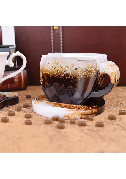 Coaster Reçine Kalıbı Epoksi Reçine Için 14 Adet Coaster Kalıpları Kahve Fincanı Şekli Reçine Çalkalayıcı Kalıp Limon Kahve Çekirdeği Kalıbı (Yurt Dışından) modelleri