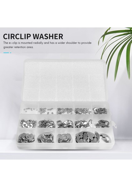 290PCS/SET E Klips Çıkan Çiftlik Kiti Paslanmaz Çelik 1 2-15 mm Kasnak Milini Için Harici Tespit Halka Klipsi (Yurt Dışından) modelleri