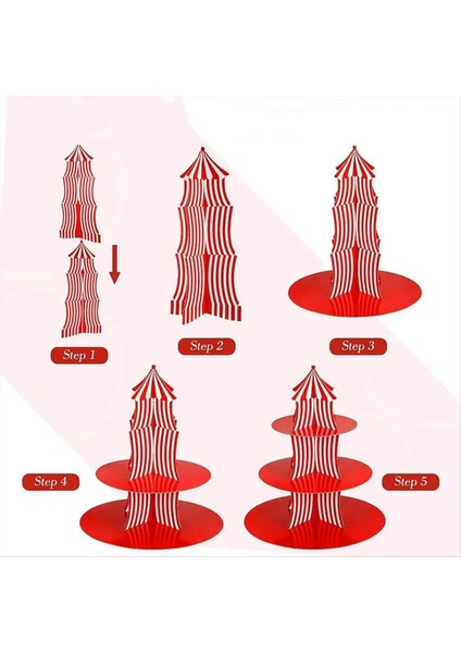 Karton Cupcake Stand Katmanlı Kek Stand Çok Amaçlı Karton Pasta Standı Pratik Kek Katman Stand Cupcake Stand (Yurt Dışından) indirimleri