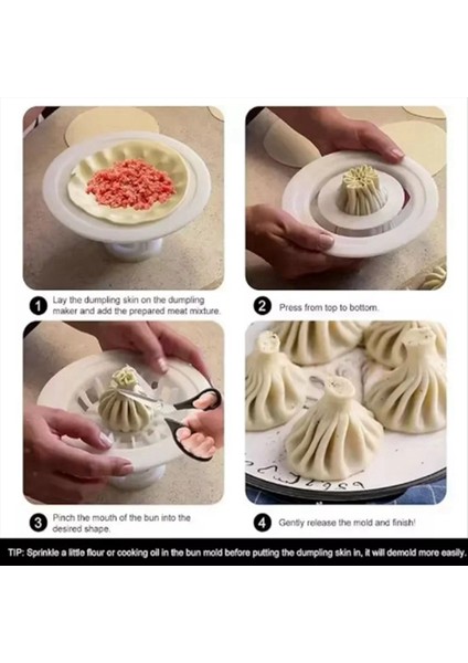 Çiçek Şeklindeki Topuz ve Hamur Tatlısı Makine Çiçek Şeklindeki Buğulanmış Çörek Basit Ev Yapımı Kalıp Beyaz (Yurt Dışından) indirimleri