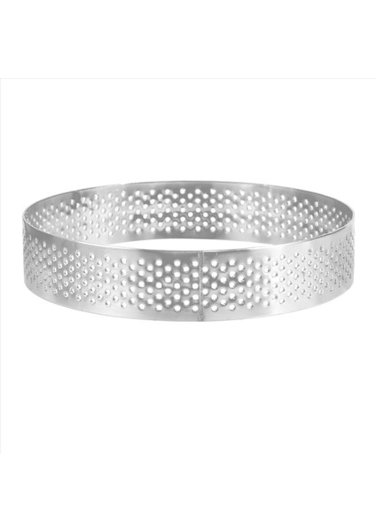 24PCS Dairesel Gözenekli Tart Halkası Alt Kule Pasta Kek Kalıp Pişirme Aletleri Isı Dayanıklı Deligarlı Kek Muse Halkası 10CM (Yurt Dışından) modelleri