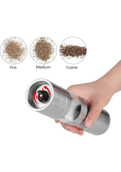 4x 2 Aradan 1 Tuz ve Karabiber Öğütücü Seti Ayarlanabilir Seramik Rotorlu Paslanmaz Çelik Tuz Değirmeni Biber Değirmeni Çalkalayıcı (Yurt Dışından) fırsatları