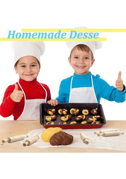 45 Parça Ahşap Mini Yuvarlanma Pimi 6 Inç Uzunluğunda Mutfak Pişirme Pimi Küçük Ahşap Hamur Silindiri Çocuklar Için Fondan (Yurt Dışından) modelleri