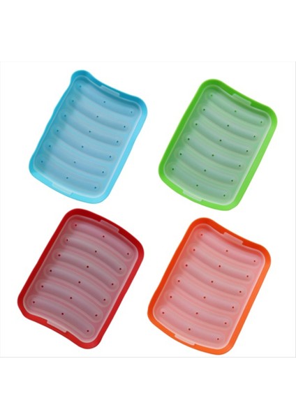 Silikon Sosis Yapıcı Kalıp Diy Silikon El Yapımı Hamburger Hot Dog Kalıp Yeniden Kullanılabilir Mutfak Aksesuarları Gadget (Yurt Dışından)