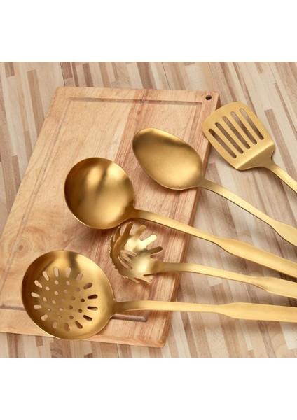 Paslanmaz Çelik Mutfak Eşyaları 10 Parçalı Pişirme Mala Seti Mutfak Alet Seti Altın (Yurt Dışından) fırsatları