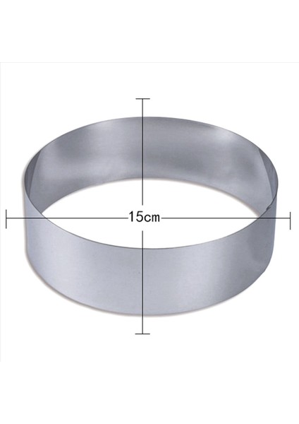 2x 4/6/8 Inç Yuvarlak Kek Kalıbı Paslanmaz Çelik Pişirme Alet Kek Halkası Seti Bisküvi Kesici Ingilizce Çırpma Yüzüğü Diy Tart Halka (Yurt Dışından) fiyatları