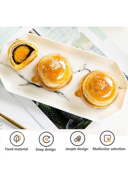 500 Adet Temiz Plastik Mini Cupcake Kutusu Yuvarlak Cupcake Mooncake Tatlı Konteyner Kutusu Kurabiyeleri Kubbe Kutusu (Yurt Dışından) indirimleri