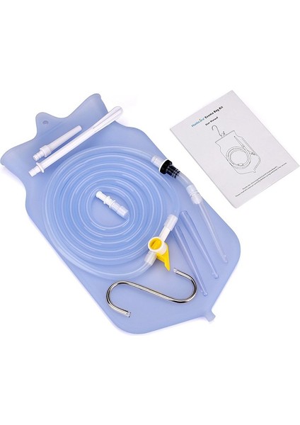 3x 2000ML Kabız Sli Flusher Kadın Hijyen Hijyen Lavman Torbası Setleri Kolon Temizleme Silikon Hortum Sağlık Temizleyici Kiti (Yurt Dışından) modelleri