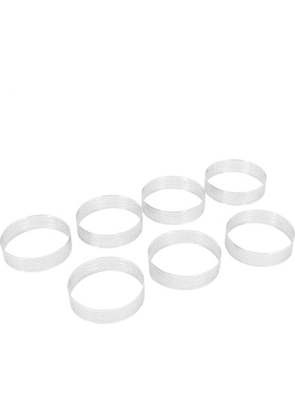 15 Pcs Dairesel Gözenekli Tart Halkası Alt Tower Pasta Kek Kalıp Pişirme Aletleri Isı Dayanıklı Deligarlı Kek Muse Halkası (Yurt Dışından) fiyatları