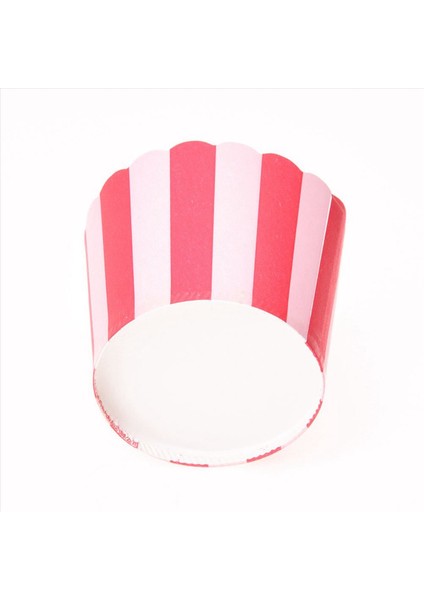 200X Cupcake Sargacı Kağıt Kek Kılıfı Pişirme Bardakları Astar Muffin Mutfak Pişirme Kırmızı Çizgiler (Yurt Dışından) fiyatları