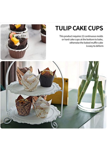 Cupcake Kalıpları 400 Adet Lale Fırın Fincanları Çörek Bardaklar Kek Astarları Doğum Günü Duş Partisi Için Çörek Kılıfları (Yurt Dışından) fırsatları