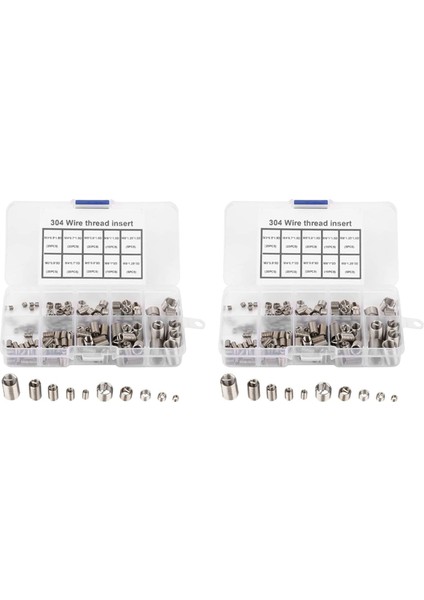 300PCS Iplik Onarım Ekleri M3 M4 M5 M6 M8 Paslanmaz Çelik Heli Ipliği Onarım Teli Iplik Ekleme Ürün Yelpazesi (Yurt Dışından)