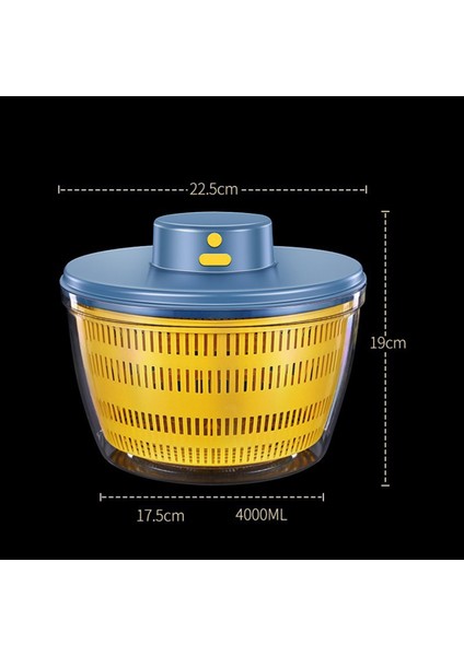 Elektrikli Kurutucu Salata Spinner Dehidrator Çok Fonksiyonlu Meyveler Drenaj Sepeti USB Charing Mutfak Tahliyesi (Yurt Dışından) fiyatları