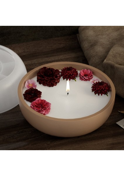 Yuvarlak Çimento Kase Flowerpot Kalıp Terrazzo Beton Kupa Gemi Silikon Kalıp Epoksi Reçine Kil Büyük Kase Depolama (Yurt Dışından) indirimleri