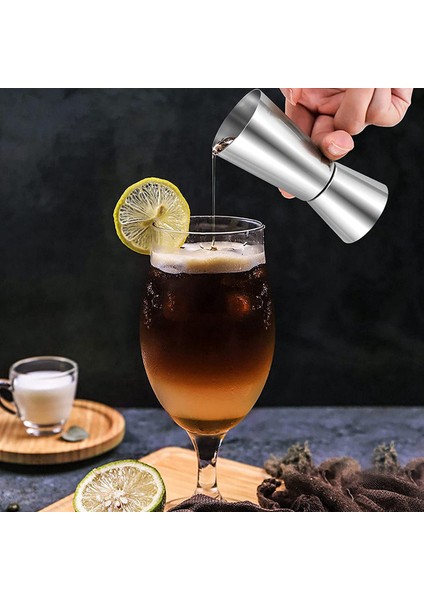 4x Ruh 25ML/50ML Ölçer Atış Ölçüsü Cin Jigger Craft Çift Içecekler Parti Şarap Içeceği Shaker Için Kupa Ölçüm (Yurt Dışından) modelleri