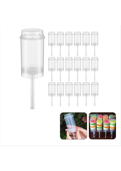 40PCS Gıda Itici Yuvarlak Şekilli Itme-Pop Kek Pastalı Kek Püskürtme Pops Kaplar Kekpop Yuvarlak Plastik Kap (Yurt Dışından) fırsatları