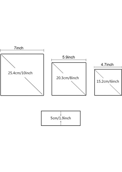 3 Kek Kalıp Seti Kare Mus Kalıp Paslanmaz Çelik Kek Halkası Yapışmaz Tatlı Halka Pasta Kalıp Pişirme Aracı (Yurt Dışından) modelleri
