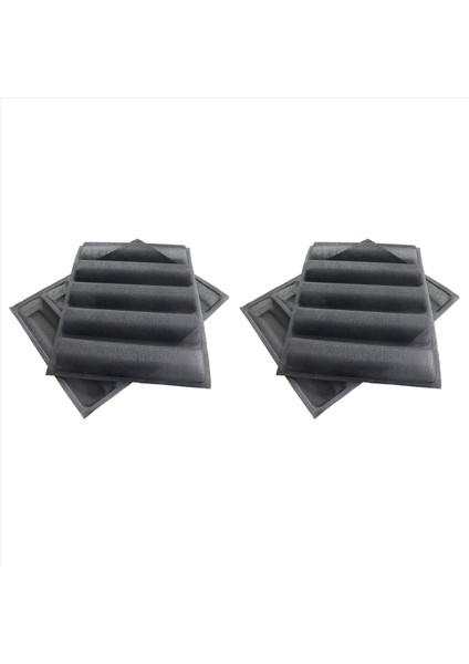 4pcs Silikon Delikli Fırınlama Formları Sandviç Kalıp Fransız Baget Ekmek Tava Gıda Mat 5 Somun Yapışmaz Pişirme Astarları (Yurt Dışından)