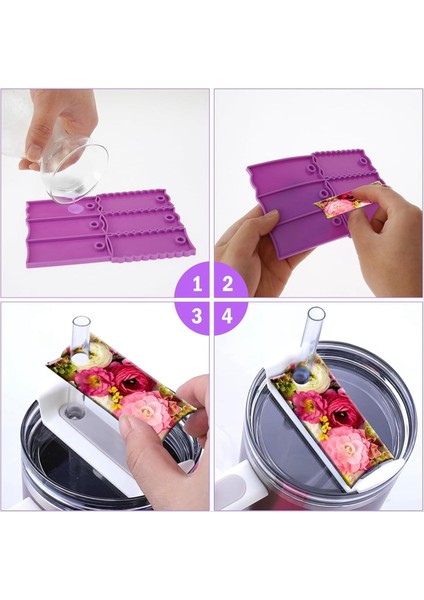 2pcs Adı Plaka Reçine Kalıbı 40 Oz Bardak Isim Etiketi Silikon Kalıbı Reçine Kalıp Kupası Isim Plakası Kalıbı Epoksi Reçine Için (Yurt Dışından) fiyatları