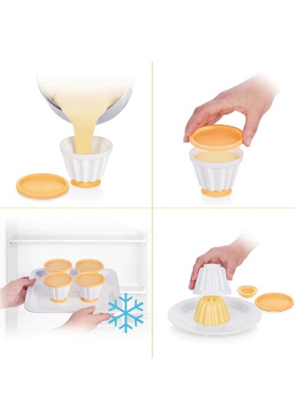 Puding Fincanları Kapaklı Yoğurt Bardağı Köpük Jöle Kalıpları Kapaklı Puding Bardakları (Yurt Dışından) modelleri