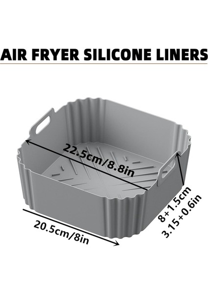 Ninja Air Fritöz Pro Xl AF141 AF181 Square Hava Fritöz Astarları Yeniden Kullanılabilir Sepet B (Yurt Dışından) fiyatları
