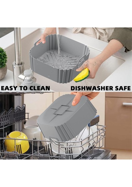 Ninja Air Fritöz Pro Xl AF141 AF181 Square Hava Fritöz Astarları Yeniden Kullanılabilir Sepet B (Yurt Dışından) fırsatları