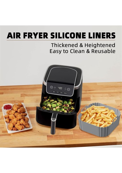 Ninja Air Fritöz Pro Xl AF141 AF181 Square Hava Fritöz Astarları Yeniden Kullanılabilir Sepet B (Yurt Dışından) indirimleri