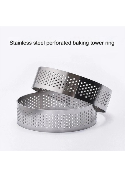 Paslanmaz Çelik Tart Kalıp Halkası Tartlet Kek Mustar Kalıplar Kurabiyeler Pasta Dairesi Kesici Turta Deli Pişirme Aracı 9cm (Yurt Dışından) modelleri