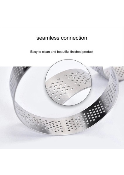 Paslanmaz Çelik Tart Kalıp Halkası Tartlet Kek Mustar Kalıplar Kurabiyeler Pasta Dairesi Kesici Turta Deli Pişirme Aracı 9cm (Yurt Dışından) fırsatları