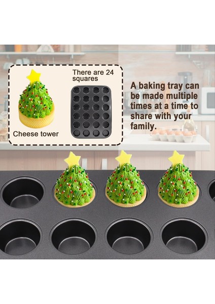 2 Paket Premium Yapışmaz Bakeware 24-Cup Mini Çörek Tavası Bulaşık Makinesi Fırın Kasası (Yurt Dışından) modelleri