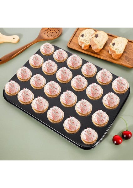 2 Paket Premium Yapışmaz Bakeware 24-Cup Mini Çörek Tavası Bulaşık Makinesi Fırın Kasası (Yurt Dışından) indirimleri