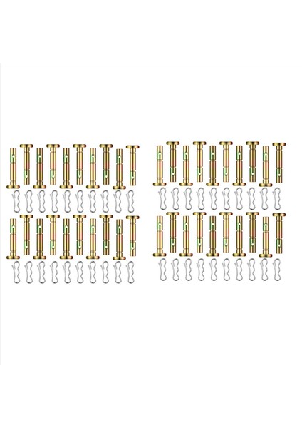 120 Adet Kesme Pimleri ve Cotter Pimleri 738-04124 ve 714-04040 Yedek Kesme Pimi ve Papyon Kilidi Cotter (Yurt Dışından)