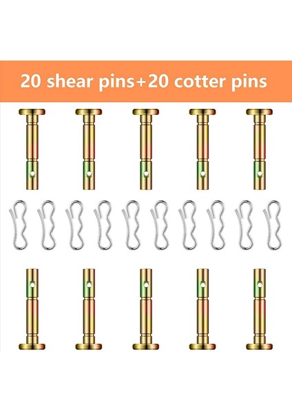 120 Adet Kesme Pimleri ve Cotter Pimleri 738-04124 ve 714-04040 Yedek Kesme Pimi ve Papyon Kilidi Cotter (Yurt Dışından) fırsatları