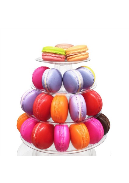 3x 10 Katmanlı Cupcake Tutucu Standı Yuvarlak Makaron Kulesi Stand Düğün Doğum Günü Partisi Dekoru Için Açık Kek Ekran Rafı (Yurt Dışından)