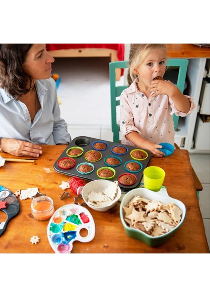 24 Muffin Için 2 Muffin Tepsisi Yapışmaz Çörek Tepsisi Kekler Kekler Için (Yurt Dışından) fırsatları