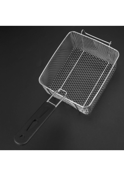 3x Paslanmaz Çelik Derin Kızartma Sepeti Dikdörtgen Tel Örgü Süzgeç Uzun Saplı Kızartma Pişirme Aleti Gıda Sofra Takımları (Yurt Dışından) modelleri