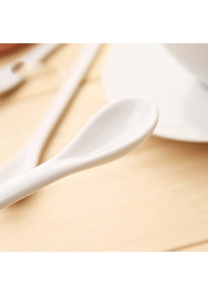 20PCS Beyaz Porselen Yumurta Kaşıkları Seramik Kaşıklar Kahve Kaşık Tatlı Kaşık Mocha Dip Servis Kaşık (Yurt Dışından) modelleri