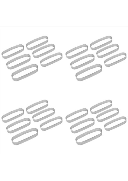 24PCS Oval Tart Halka Paslanmaz Çelik Delikli Kalıp Musluk Fransız Tatlı Kek Dekorasyon Mus Kalıp Fırın Yazılımı (Yurt Dışından)