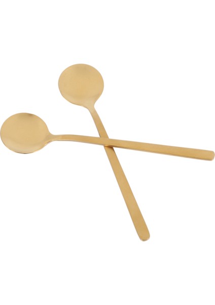 60PCS Yuvarlak Şekli Kahve Kaşık Paslanmaz Çelik Mini Teaspoons Şeker Tatlı Kaşık Dondurma Çorba Kaşığı Aksesuarlar (Altın) (Yurt Dışından) indirimleri