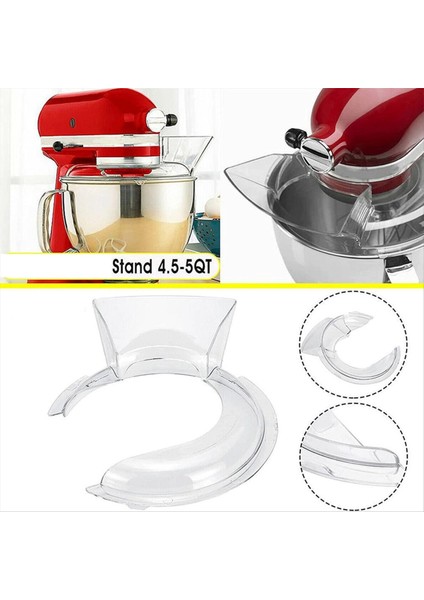 Kitchenaid Pouring Shield Aksesuar Eki Için 4 5-5t Kaseler Için Kitchenaid KSM500PS KSM450 Mixe KN1PS (Yurt Dışından) indirimleri