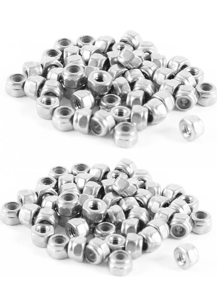 100 Pcs 304HC Paslanmaz Çelik Donanım Hex Locknut M2 A2-70 (Yurt Dışından)