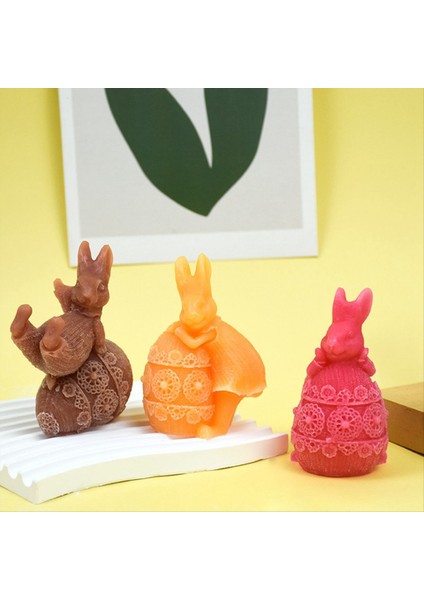 3pcs Tavşan Yumurta Aromaterapi Mum Silikon Kalıp Paskalya Alçı Tavşan Süslemesi Damla Kalıp Diy Tavşan Mum Yapımı Kalıp (Yurt Dışından) fırsatları