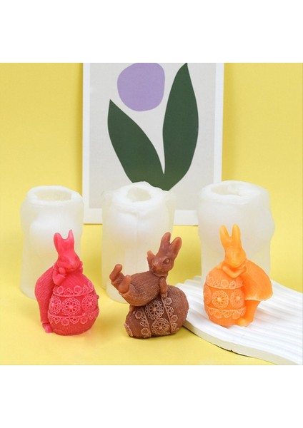 3pcs Tavşan Yumurta Aromaterapi Mum Silikon Kalıp Paskalya Alçı Tavşan Süslemesi Damla Kalıp Diy Tavşan Mum Yapımı Kalıp (Yurt Dışından) indirimleri