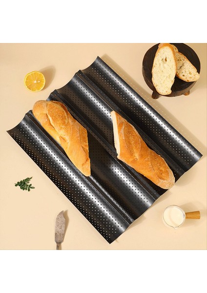 Stıck Farred Fransızlı Ekmek Pişirme Tavası Karbon Çelik Fransız Tavan Ekmek 4 Dalga Somun (Yurt Dışından) fiyatları