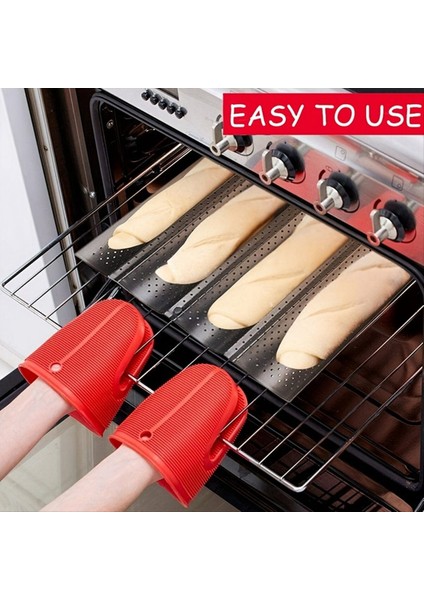 Stıck Farred Fransızlı Ekmek Pişirme Tavası Karbon Çelik Fransız Tavan Ekmek 4 Dalga Somun (Yurt Dışından) fırsatları