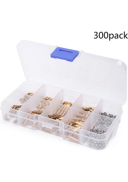 300X Pirinç M2 Altı Sütun Standoff Destek Destek Ara Vidalı Somun Çiftlik Kiti (Yurt Dışından)