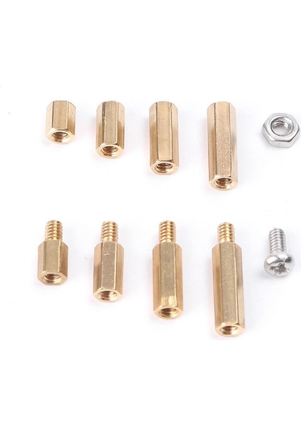 300X Pirinç M2 Altı Sütun Standoff Destek Destek Ara Vidalı Somun Çiftlik Kiti (Yurt Dışından) modelleri