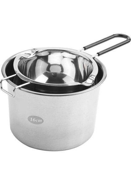 2 Paket Paslanmaz Çelik Çift Kazan Çikolata Tereyağı Peynir Karamel ve Şekerleme Çelik Eritme Tenceresi Için Isıya Dayanıklı Sap 2 Su Bardağı Evrensel Ped (Yurt Dışından)