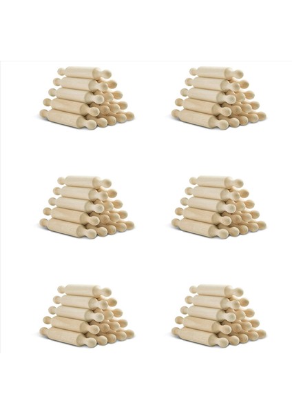 90 Adet Ahşap Mini Yuvarlanma Pimi 6 Inç Uzunluğunda Mutfak Pişirme Pimi Küçük Ahşap Hamur Silindiri Çocuklar Için Fondan (Yurt Dışından)